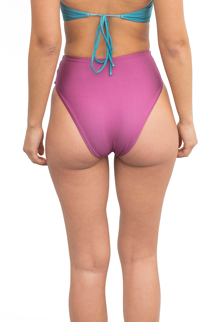 High Knot Bottom in Teal & Grape