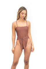 Isla One Piece In Brown