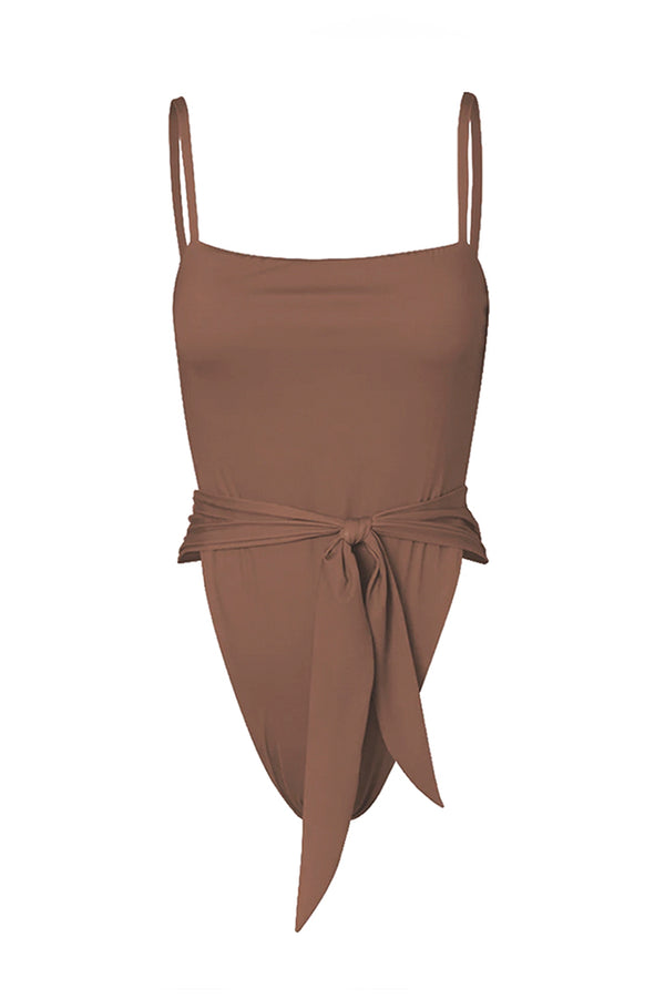 Isla One Piece In Brown