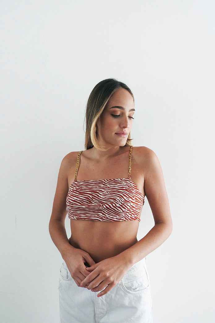 Nala Top in Terracotta