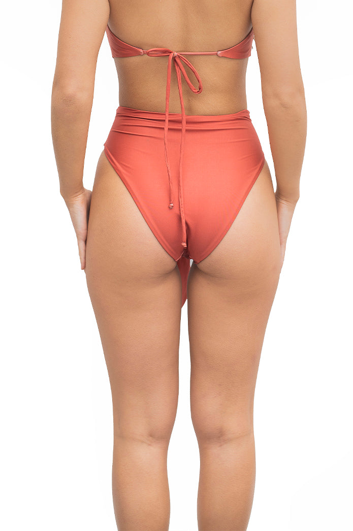 High Knot Bottom in Maroon